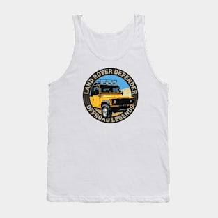 4x4 Offroad Legends: Land Rover Defender Classic (yellow) Tank Top